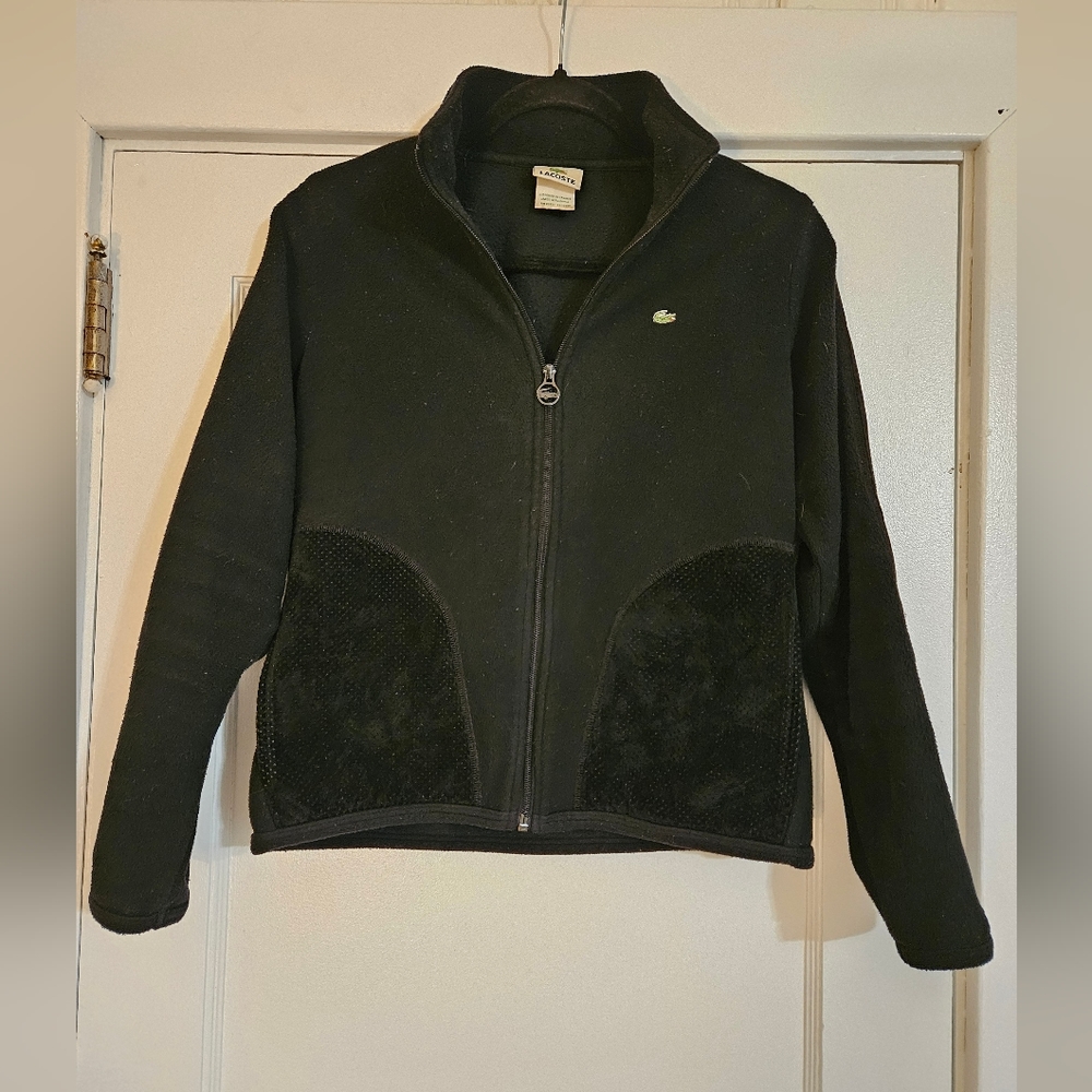 Lacoste Fleece Full zip lightweight Jacket Size 40 (small)